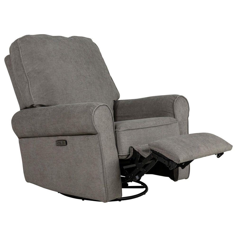 Eastern Shore Savanna Power Swivel Glider Recliner in Platinum, , large