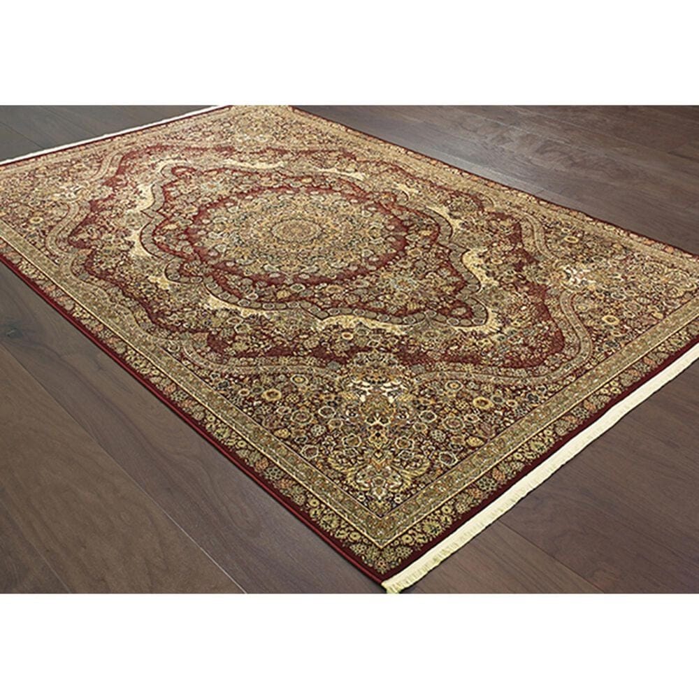 Oriental Weavers Masterpiece 8022R 9&#39;10&quot; x 12&#39;10&quot; Red Area Rug, , large