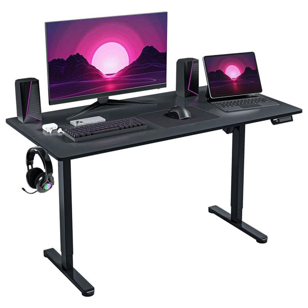 Rta Products Llc Vega Electric Standing Desk in Black, , large