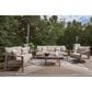 Ashley Harmony Headlands Outdoor Loveseat with Cushion in Natural and Gray, , large