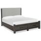Nicolette Home Plum Creek Queen Panel Storage Bed with Upholstered Headboard in Ravenwood Black, , large