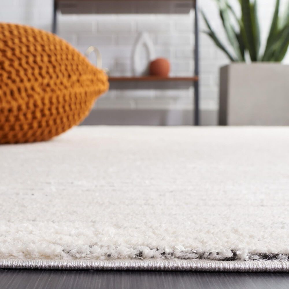 Safavieh Melody MEL118A 5&#39;3&quot; x 7&#39;6&quot; Ivory and Black Area Rug, , large