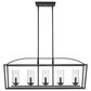 Golden Lighting Mercer Linear 5-Light Pendant in Matte Black, , large