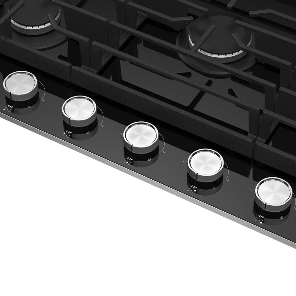 KitchenAid 36&quot; 5-Burner Gas Cooktop in Black, , large