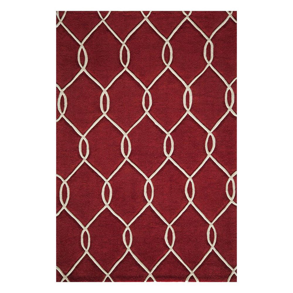 Momeni Bliss BS-12 3'6" x 5'6" Red Area Rug, , large
