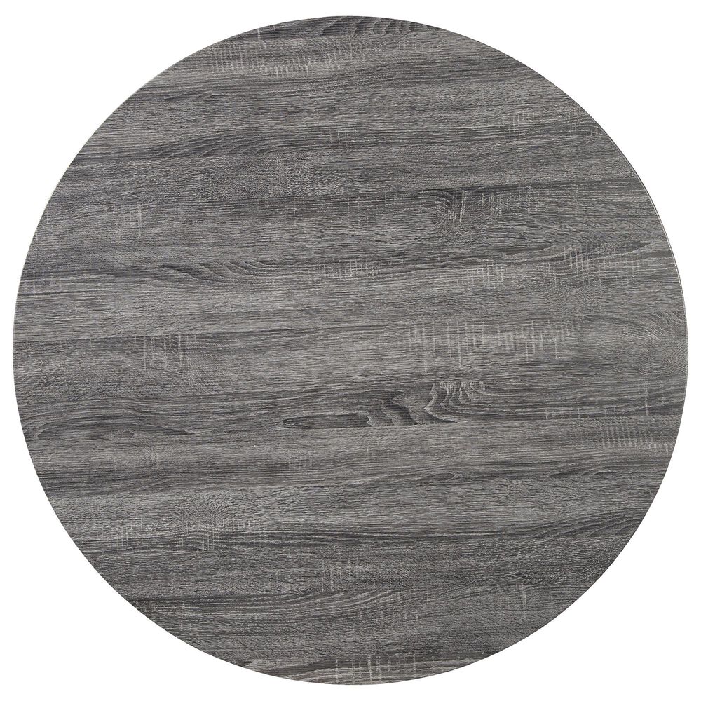 Signature Design by Ashley Centiar Round Dining Table in Black and Dark Charcoal, , large