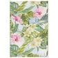Safavieh Barbados Tropical Floral 3"3" x 5" Green and Pink Indoor/Outdoor Area Rug, , large