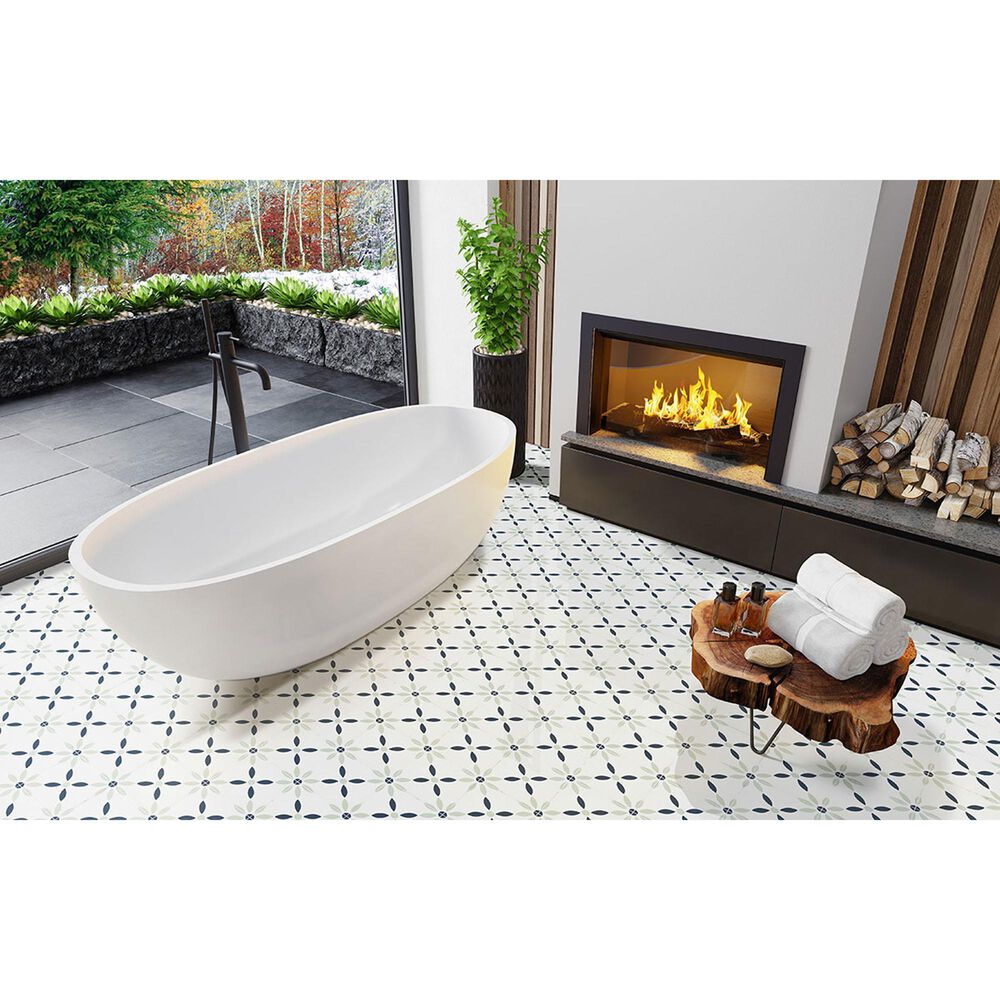 MS International Zaria Greta 8&quot; x 8&quot; Glazed Porcelain Tile, , large