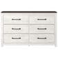 Ashley Gerridan 6 Drawers Dresser in White and Gray, , large