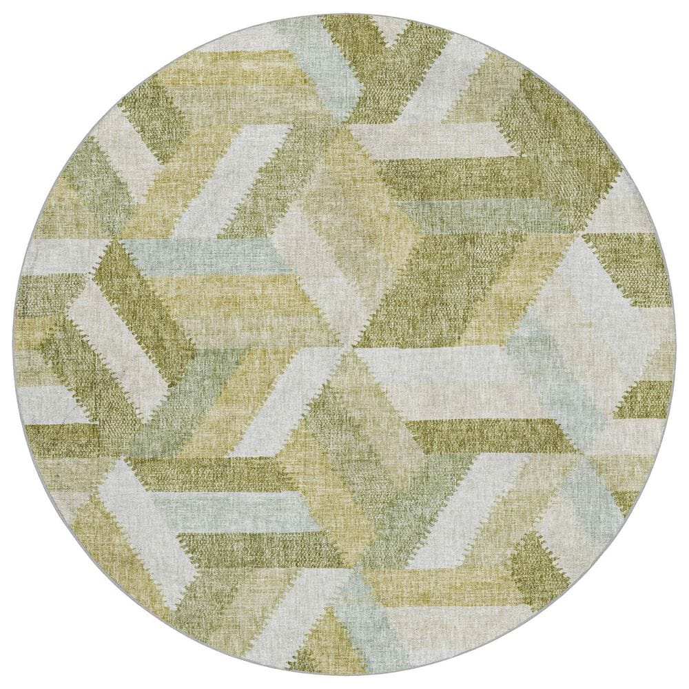 Dalyn Rug Company Lorenzo LN1 Aloe 8" Round Area Rug, , large