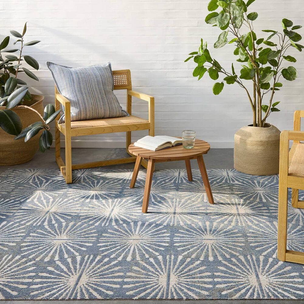 Jaipur Polaris Calvary 6&#39; x 9&#39; Rainy Day, Doeskin, Stormy Weather and Chinois Green Indoor/Outdoor Area Rug, , large