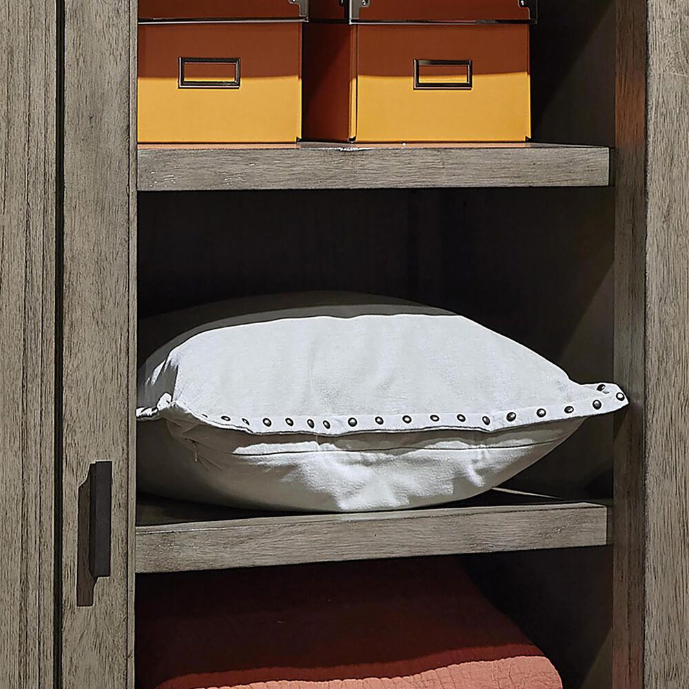 Riva Ridge Modern Loft 6-Drawer Sliding Door Chest in Greystone, , large