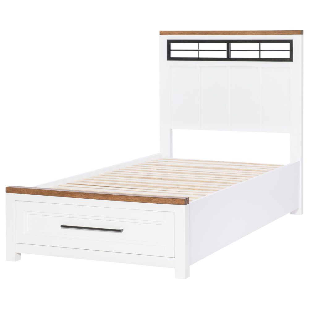 Legacy Classic Dutton Twin Storage Bed in Natural White, Toasted Coconut and Aged Black, , large
