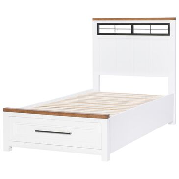 Legacy Classic Dutton Twin Storage Bed in Natural White, Toasted Coconut and Aged Black, , large