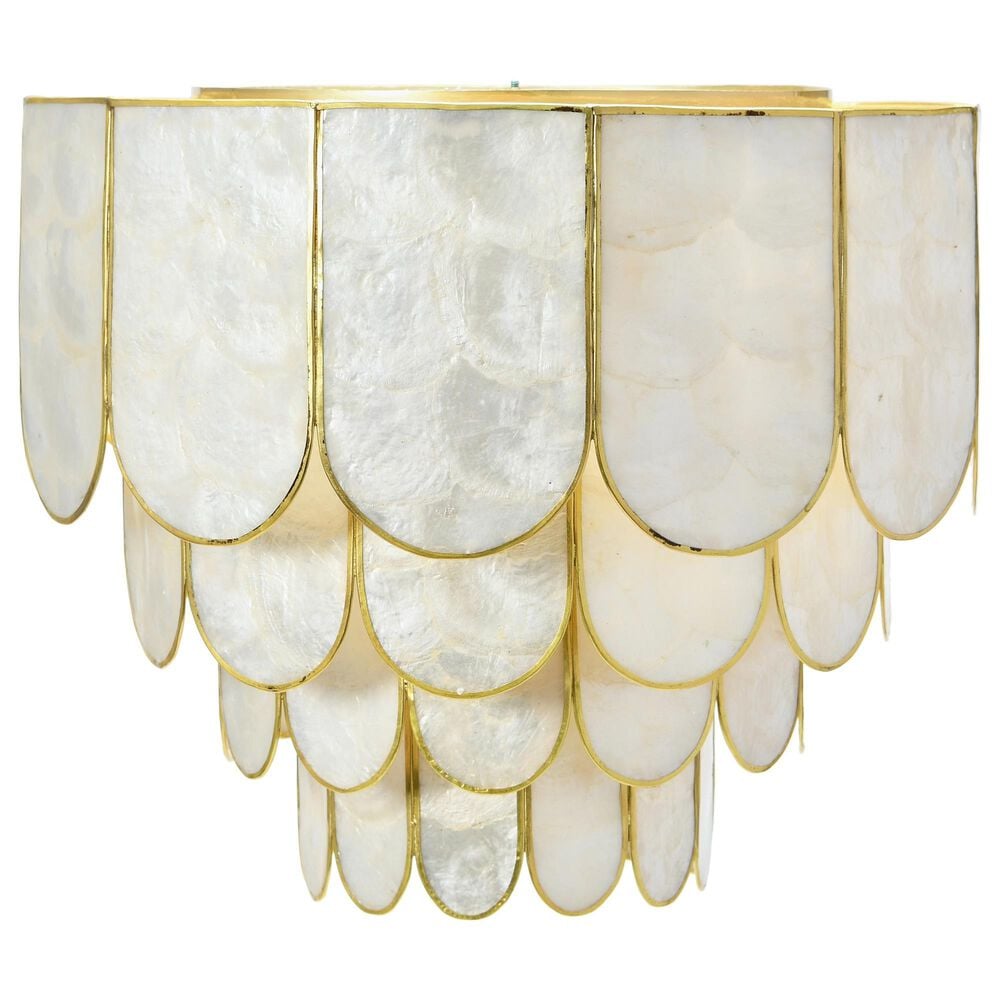 Creative Coop Gatsby 4-Tier Flush Mount in Gold, , large