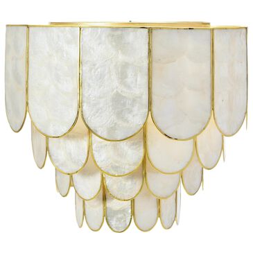 Creative Coop Gatsby 4-Tier Flush Mount in Gold, , large