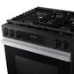 Samsung Bespoke Bespoke 6.0 Cu. Ft. Smart Slide-In Gas Range with 17K BTU Power Burner in Stainless Steel, , large