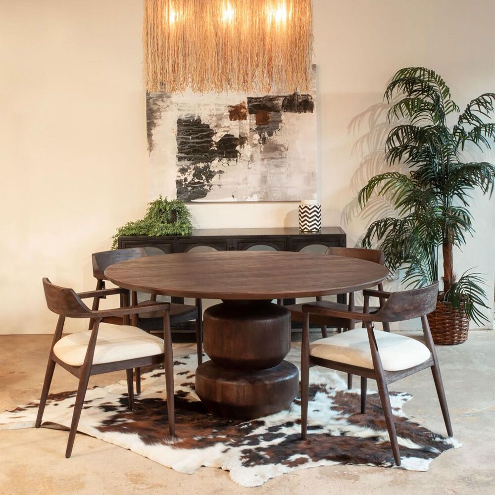 Home Trends & Design Cambridge Pedestal Dining Table and 4 Chairs, , large