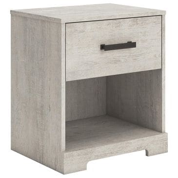 Ashley Shawburn 1-Drawer Nightstand in Light Gray, , large