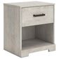 Ashley Shawburn 1-Drawer Nightstand in Light Gray, , large