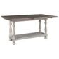 Ashley Havalance Flip-Top Sofa Table in Weathered Gray and Vintage White, , large