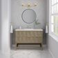 James Martin Vanities Emmeline 48" Single Vanity in Pebble Oak with 3 cm Ethereal Noctis Quartz Top, , large