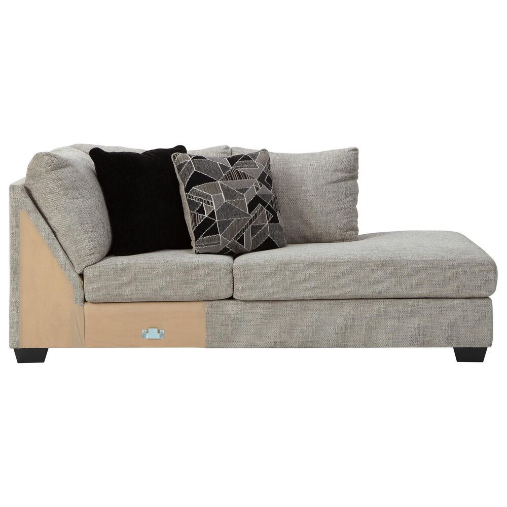Ashley Megginson 3-Piece Left Facing U-Shaped Sectional with Sofa Chaise and Storage Ottoman in Storm, , large