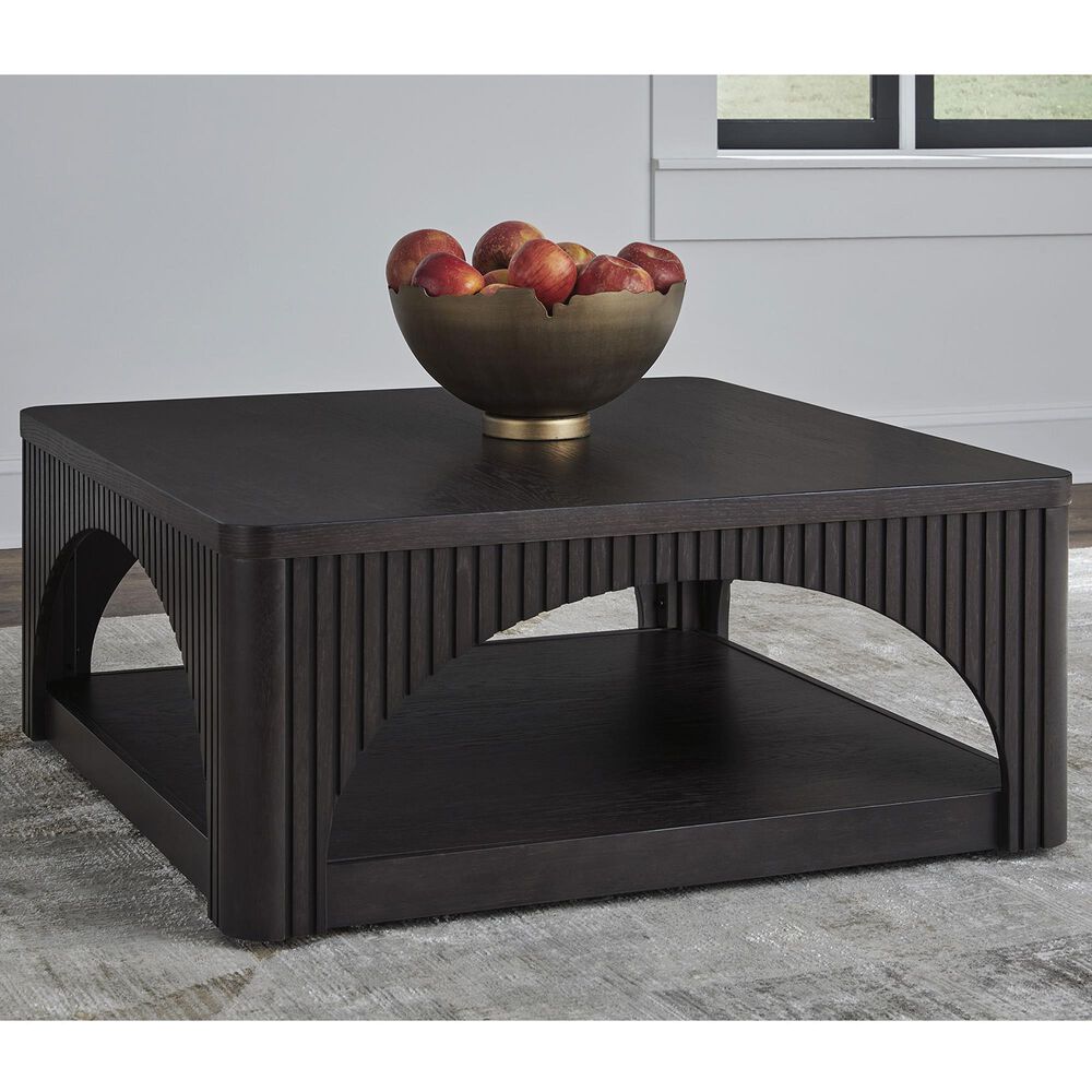 Ashley Yellink Square Coffee Table in Black, , large