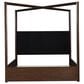 Millenium Dilenno Queen Canopy Panel Bed in Dark Brown with USB Ports, , large
