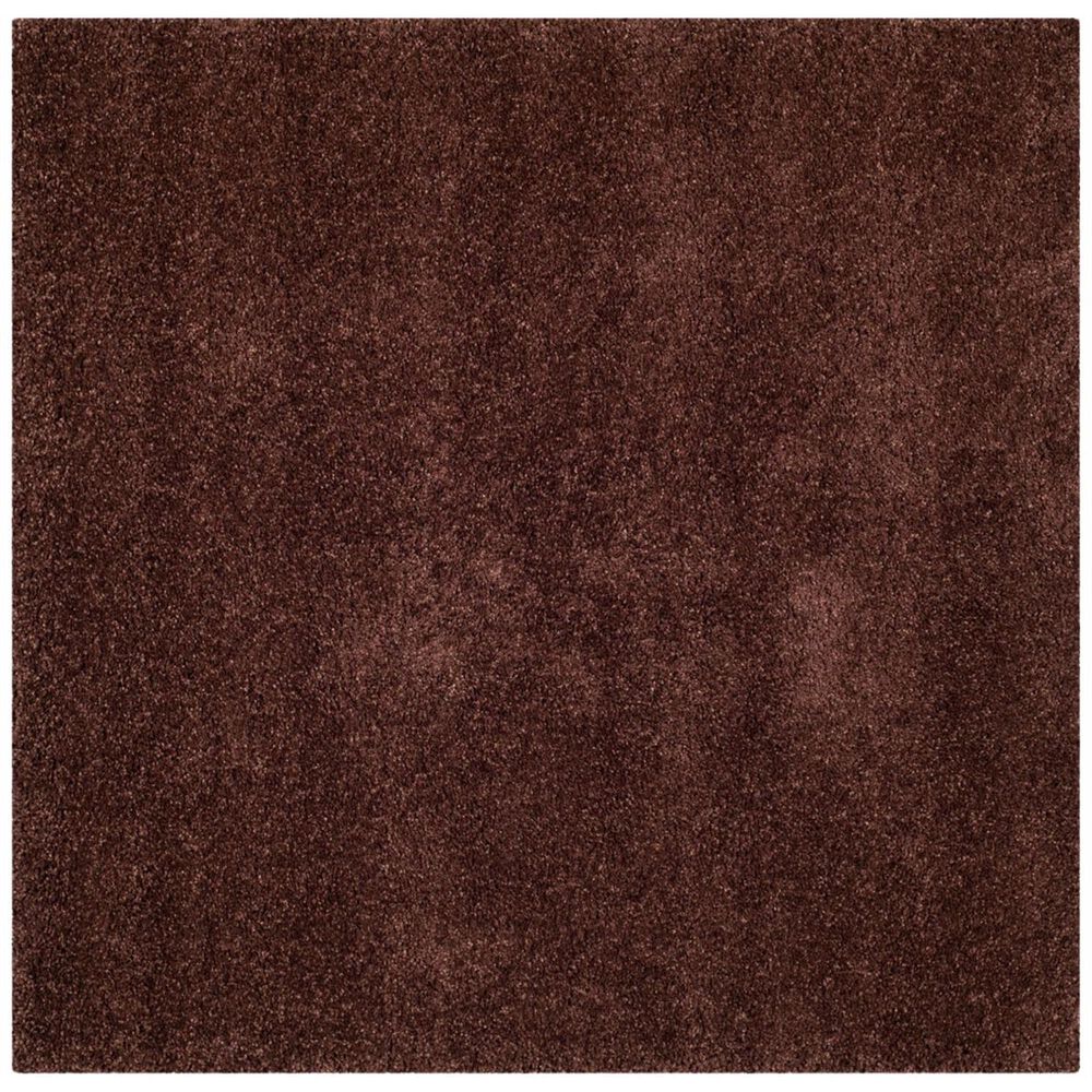 Safavieh Milan Shag SG180-2525 7' Square Brown Area Rug, , large