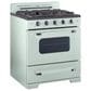 Unique Appliances Classic Retro 30" Radiant Electric Glass Top Convection Range in Summer Mint Green, , large