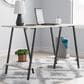 Ashley Bayflynn 2-Shelf Desk in White and Black, , large