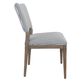 Classic Home Phillip Striped Upholstered Dining Chair in Blue and White, , large