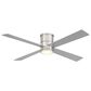 Minka-Aire Falco 54" Flush Mount Ceiling Fan with LED Light in Brushed Nickel, , large