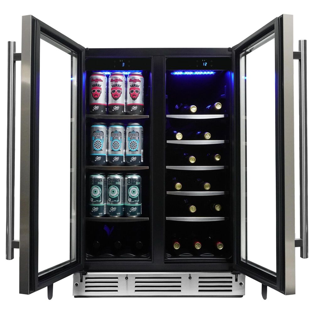 Danby 5.1 Cu. Ft. Under Counter French Door Beverage Center in Stainless Steel, , large