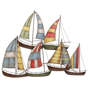 Maple and Jade 26" x 33" Coastal Wall Decor in Multicolor, , large