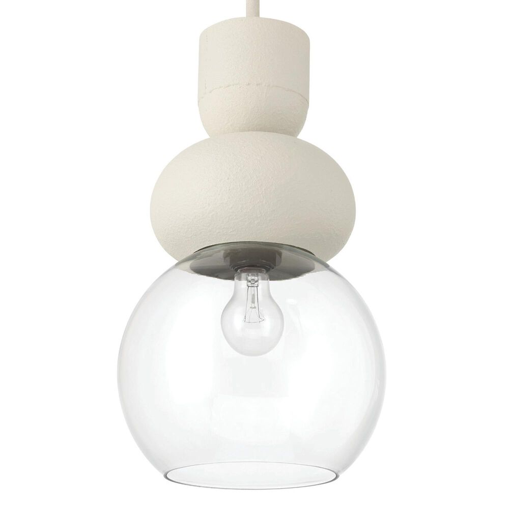 Creative Coop Cannon 1-Light Pendant in Ivory, , large