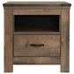 Ashley Trinell 4-Piece Twin Bookcase Bedroom Set in Brown, , large