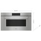 Wolf Appliances 1.6 Cu. Ft. M Series Professional Drop-Down Door Microwave Oven in Stainless Steel, , large