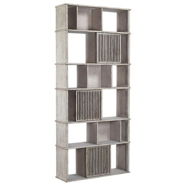 Blue Sun Designs Marco Bookcase in White Washed, , large