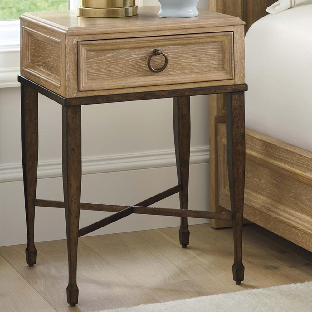 Lexington Home Brands Montecito Milano 1-Drawer Night Table in Bronze and Chaparral, , large