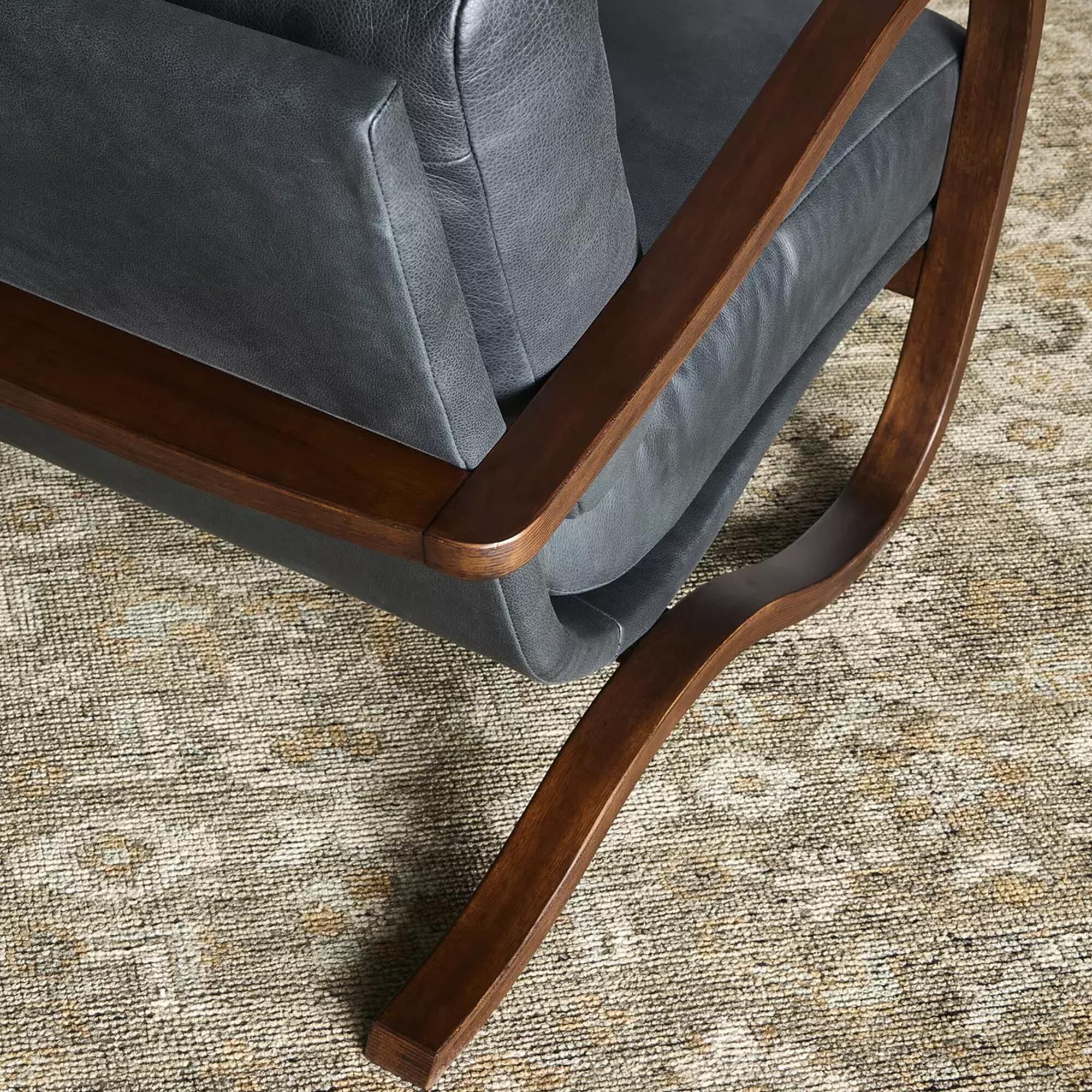 Four Hands Paxon Chair in Brickhouse Black