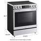 LG 6.3 Cu. Ft. Smart Induction Slide-in Range with InstaView in Stainless Steel, , large