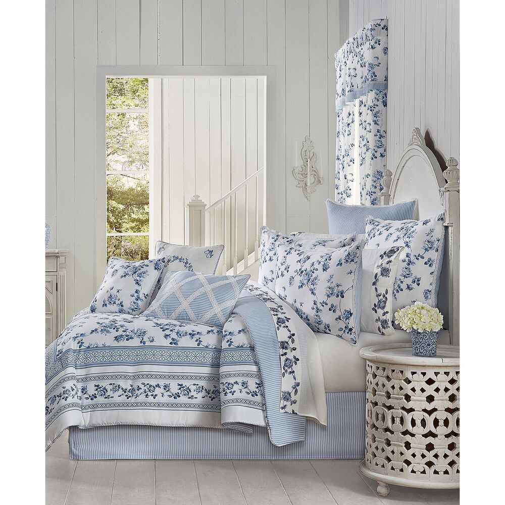 J. Queen New York Rialto 26&quot; Square Euro Pillow Sham in French Blue, , large