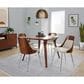 Lumisource Anabelle Side Chair with Cream Cushion in Chrome and Walnut (Set of 2), , large