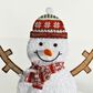 HOMLUX 3-Piece Snowman Set with LED Lights in White, , large
