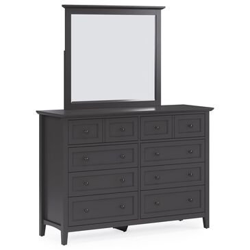 Urban Home Grace Dresser and Mirror in Raven Black, , large