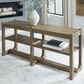 Ashley Cabalynn Sofa Table in Light Brown, , large