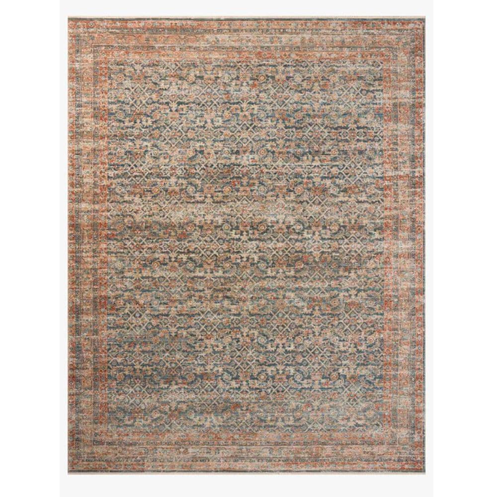 Loloi Loloi Heritage Blue / Rust 13" x 16" Area Rug, , large