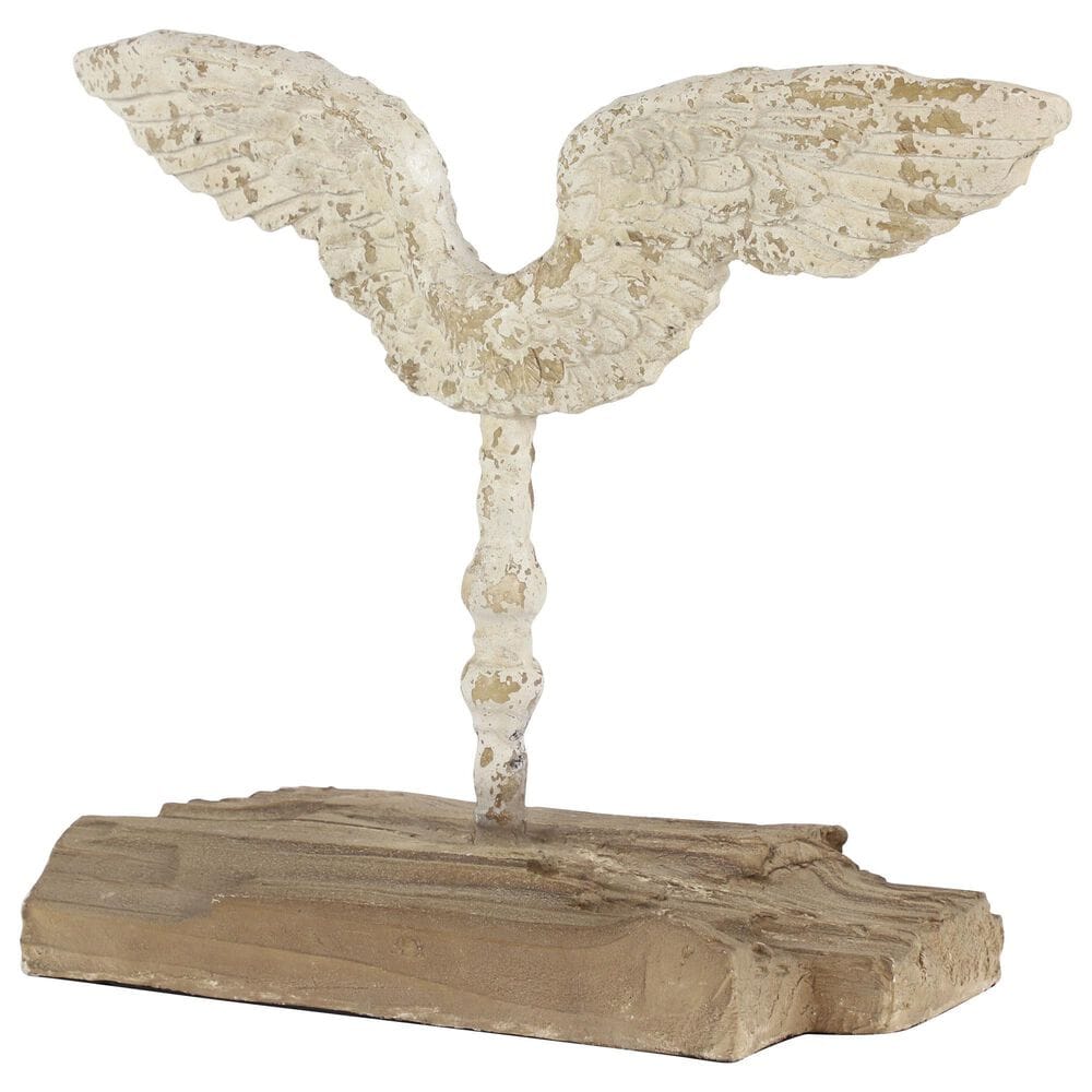Maple and Jade 18" x 16" Vintage Resin Sculpture in Beige, , large